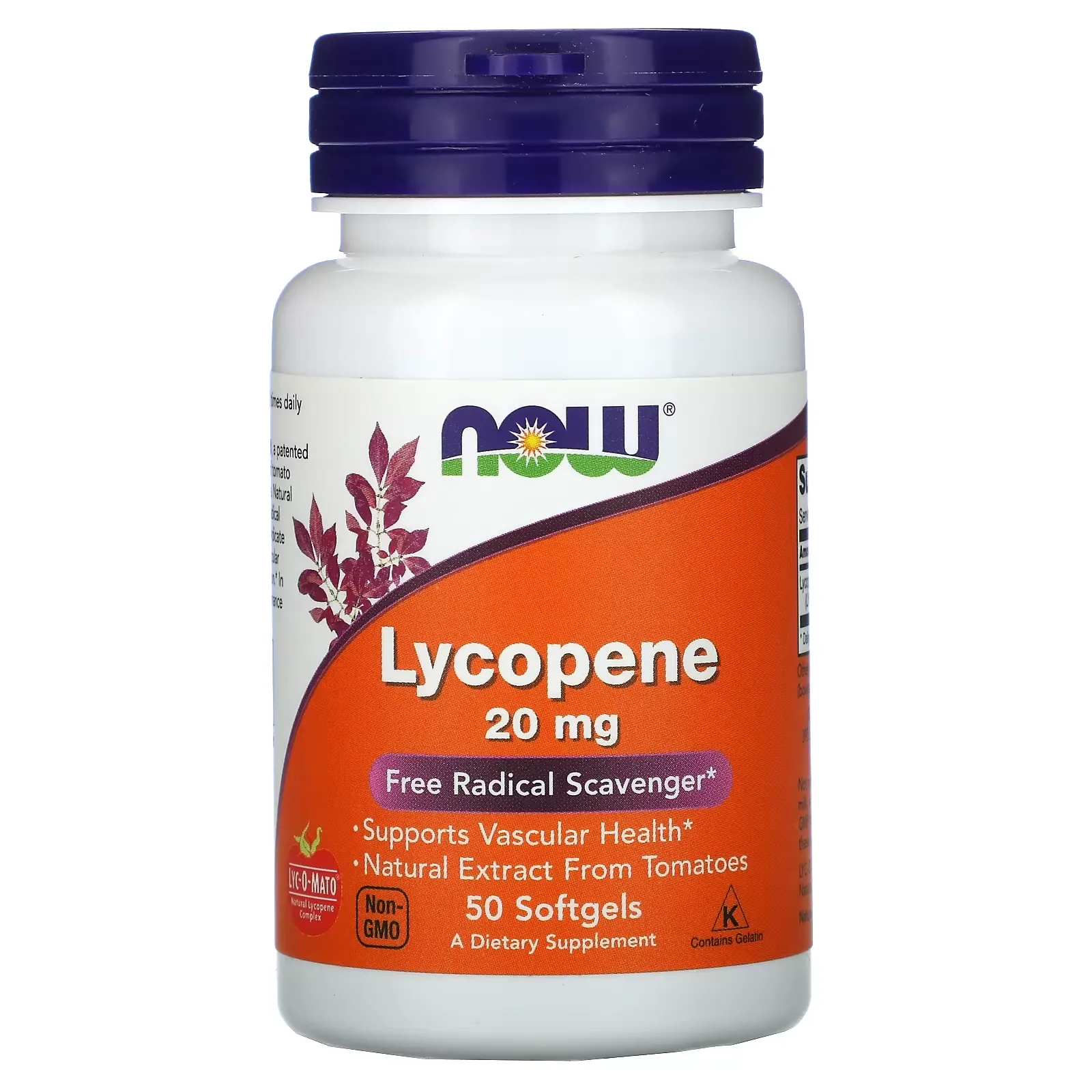 Lycopene, 20 mg, 50 Softgels