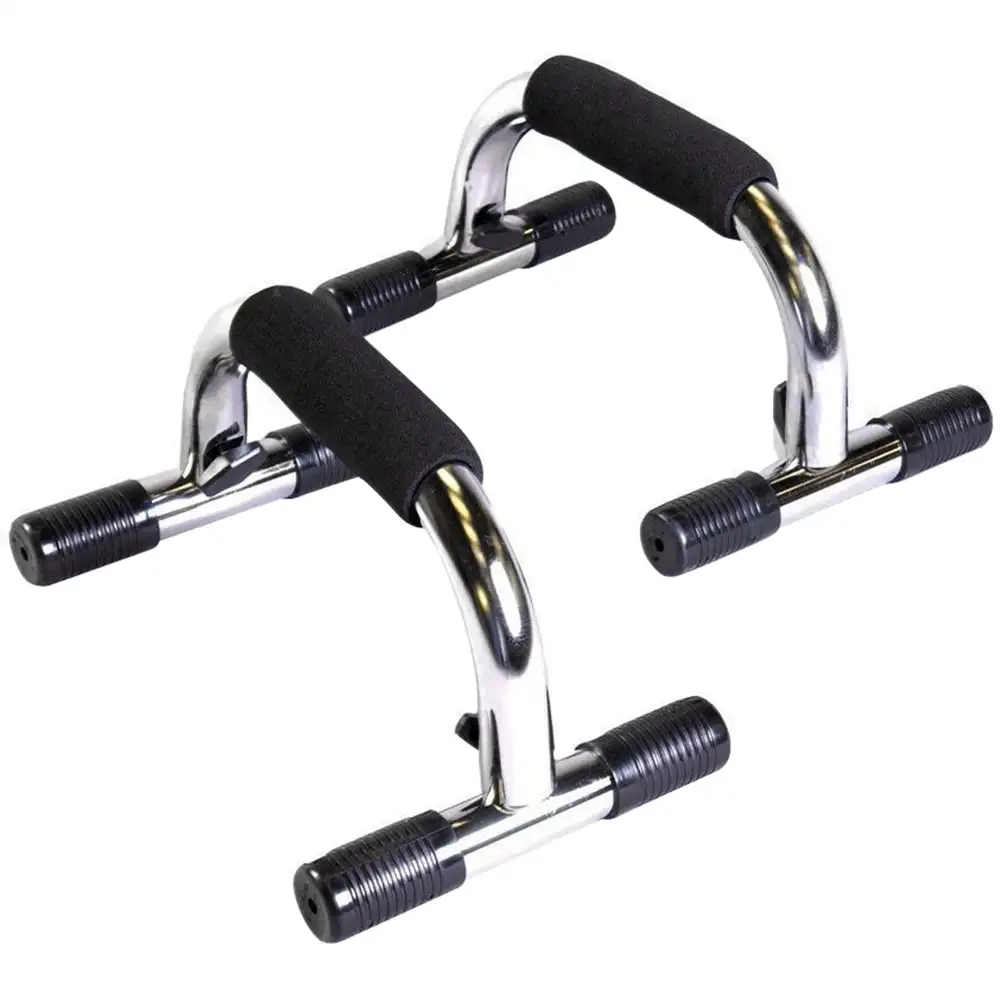 Strauss Push Up Bar,  Black and Silver  Free Size