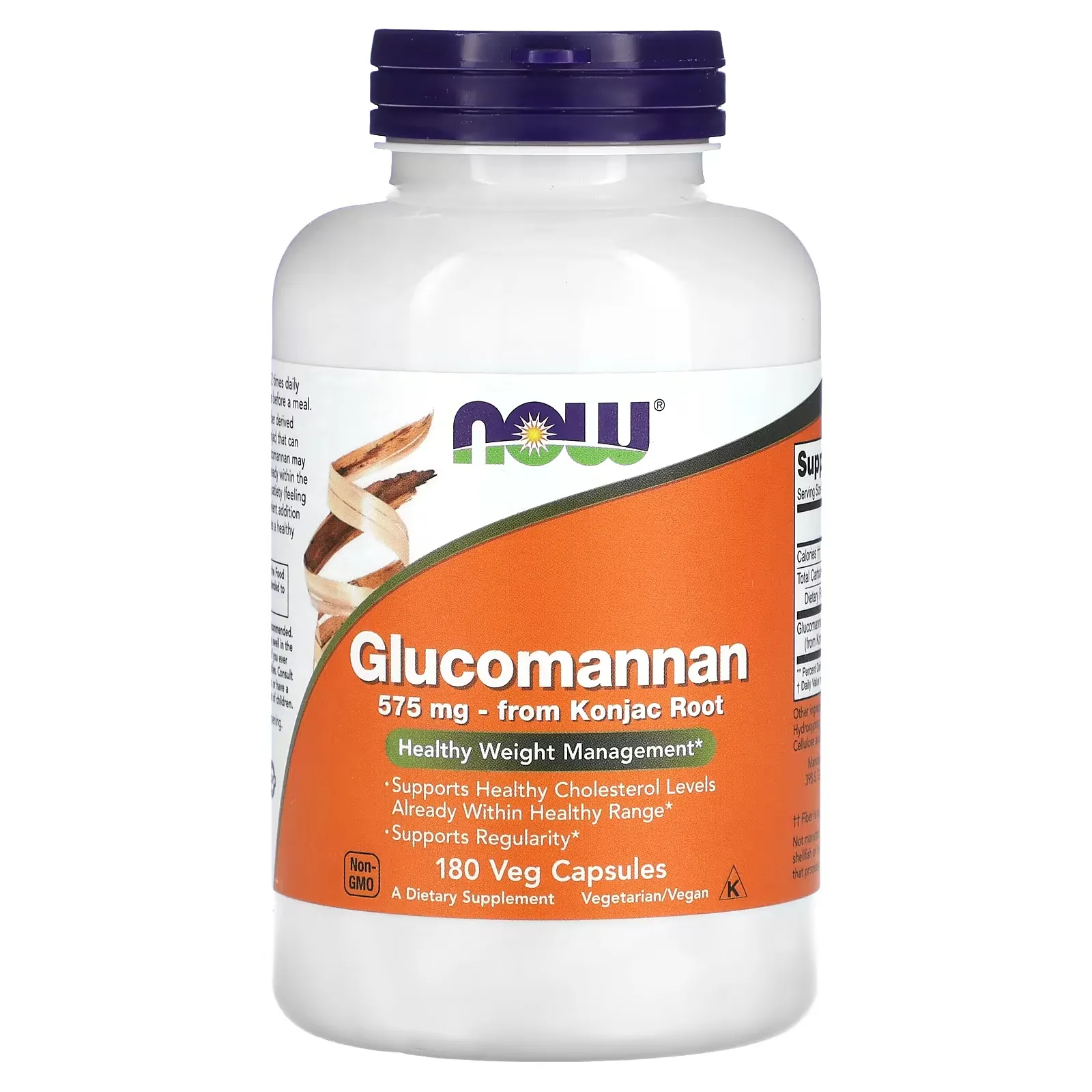 Glucomannan, 575 mg, 180 Veg Capsules