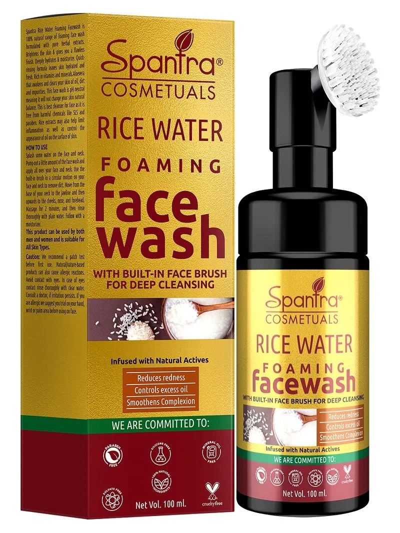 Spantra Rice Water Foaming Face Wash