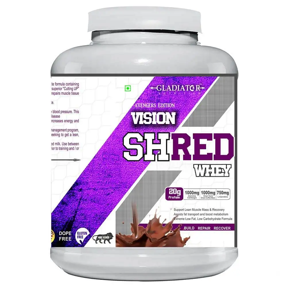 Gladiator Nutrition Vision Shred Whey,  2.2 lb  Chocolate Cream