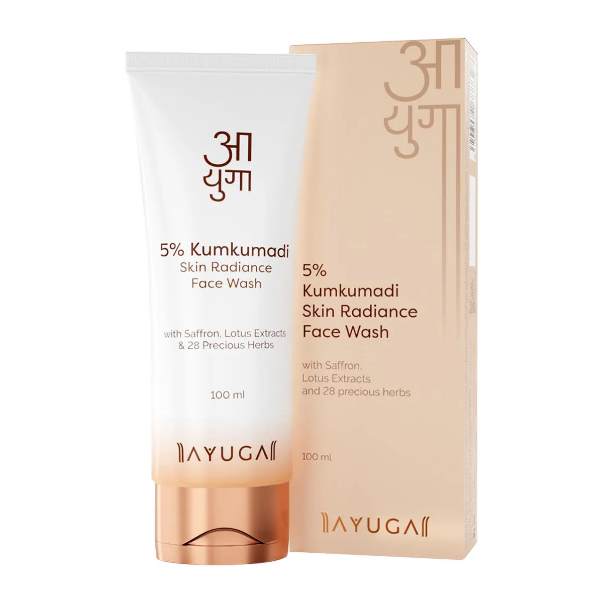 Ayuga 5% Kumkumadi Skin Radiance Face Wash with Saffron & Lotus Extracts