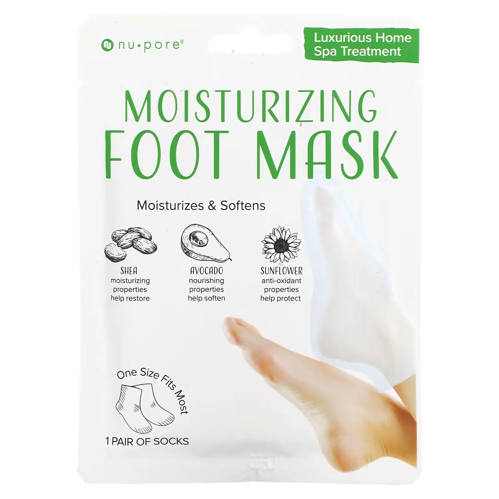 Moisturizing Foot Mask, 1 Pair