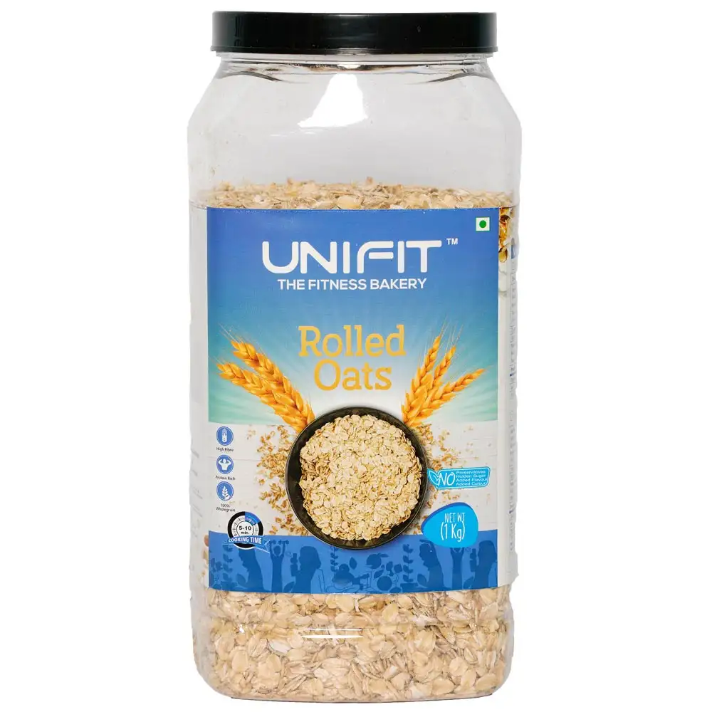 UNIFIT Rolled Oats,  1 kg  Unflavoured