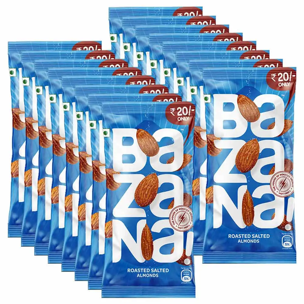 Bazana Roasted Salted Snack,  Almonds  15 Piece(s)/Pack