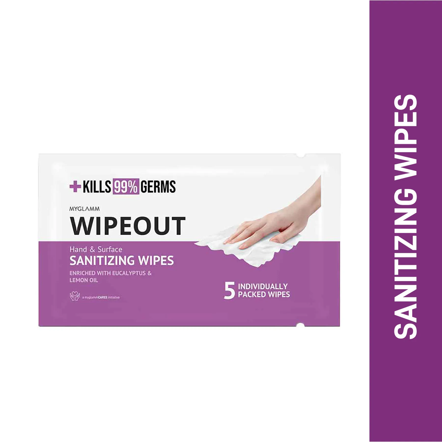 MyGlamm WIPEOUT Sanitizing Wipes (Pack Of 5)