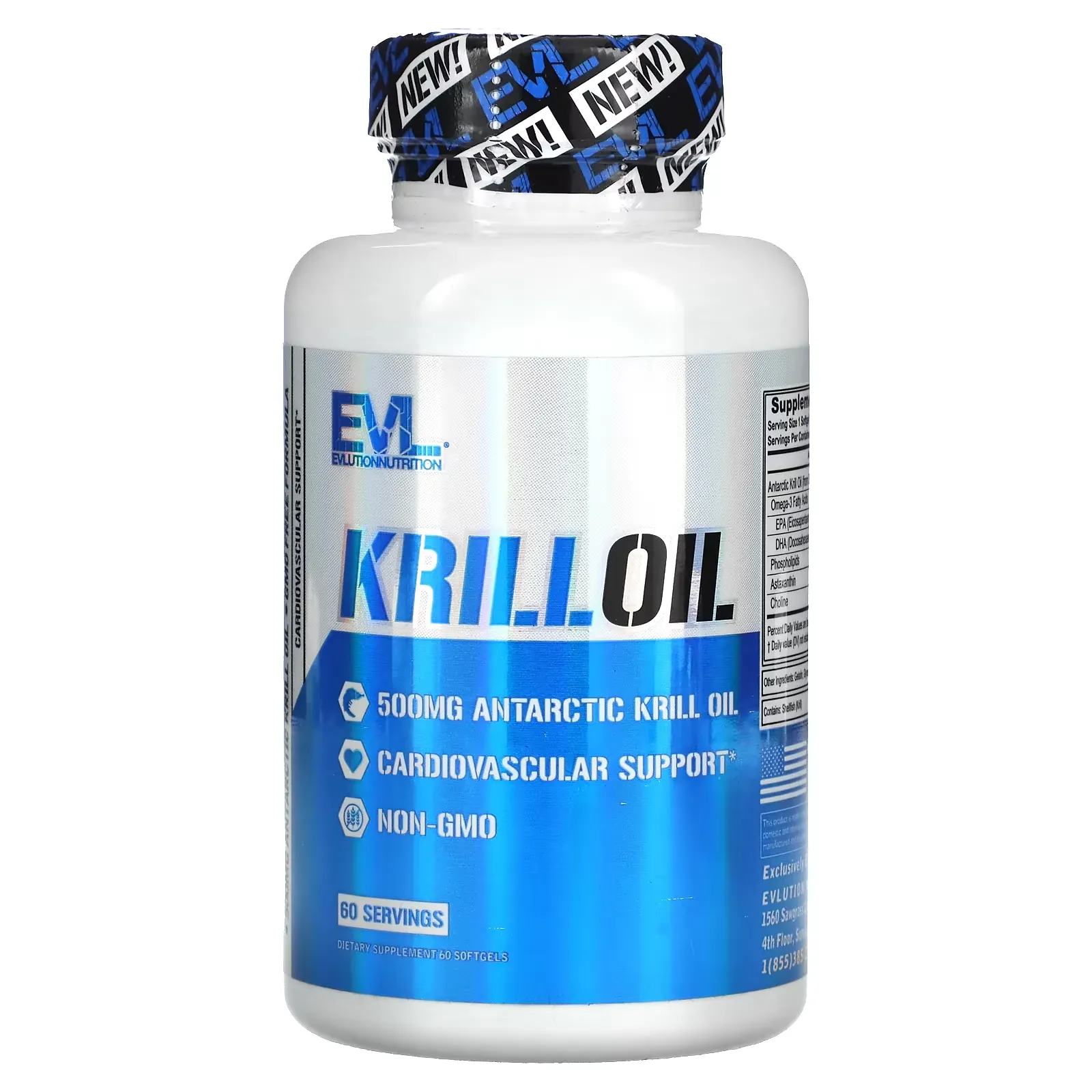 Krill Oil, 500 mg, 60 Softgels