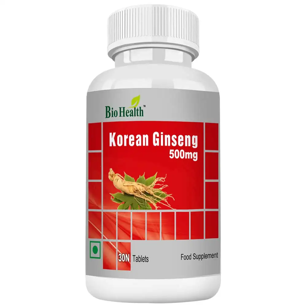 Bio Health Korean Ginseng 500mg,  30 tablet(s)