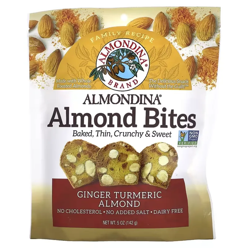 Almond Bites, Ginger Turmeric Almond, 5 oz (142 g)