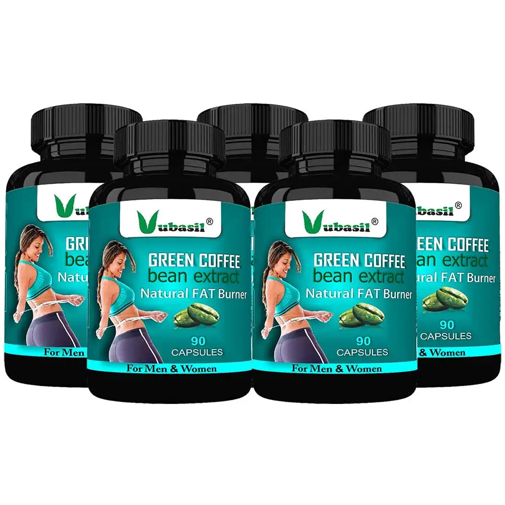 Vubasil Green Coffee Bean Extract Natural Fat Burner,  450 capsules