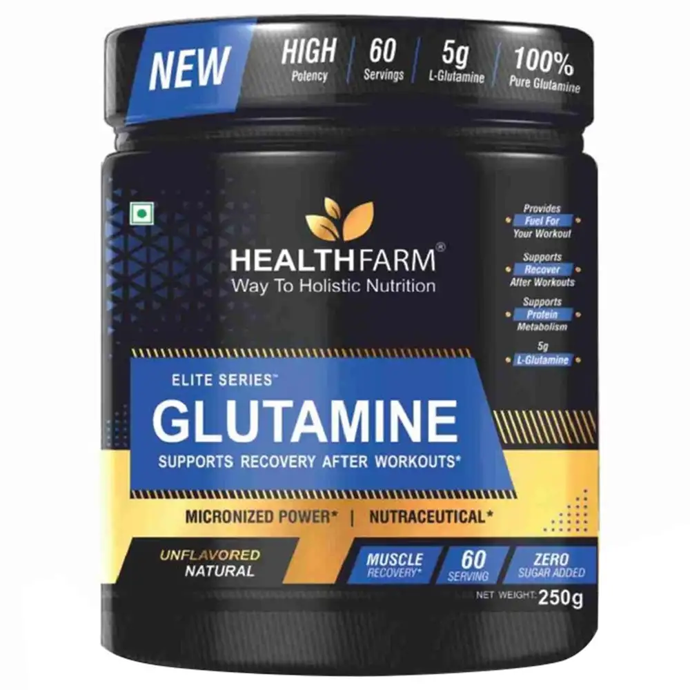 Healthfarm Elite Series Glutamine,  0.55 lb  Unflavoured