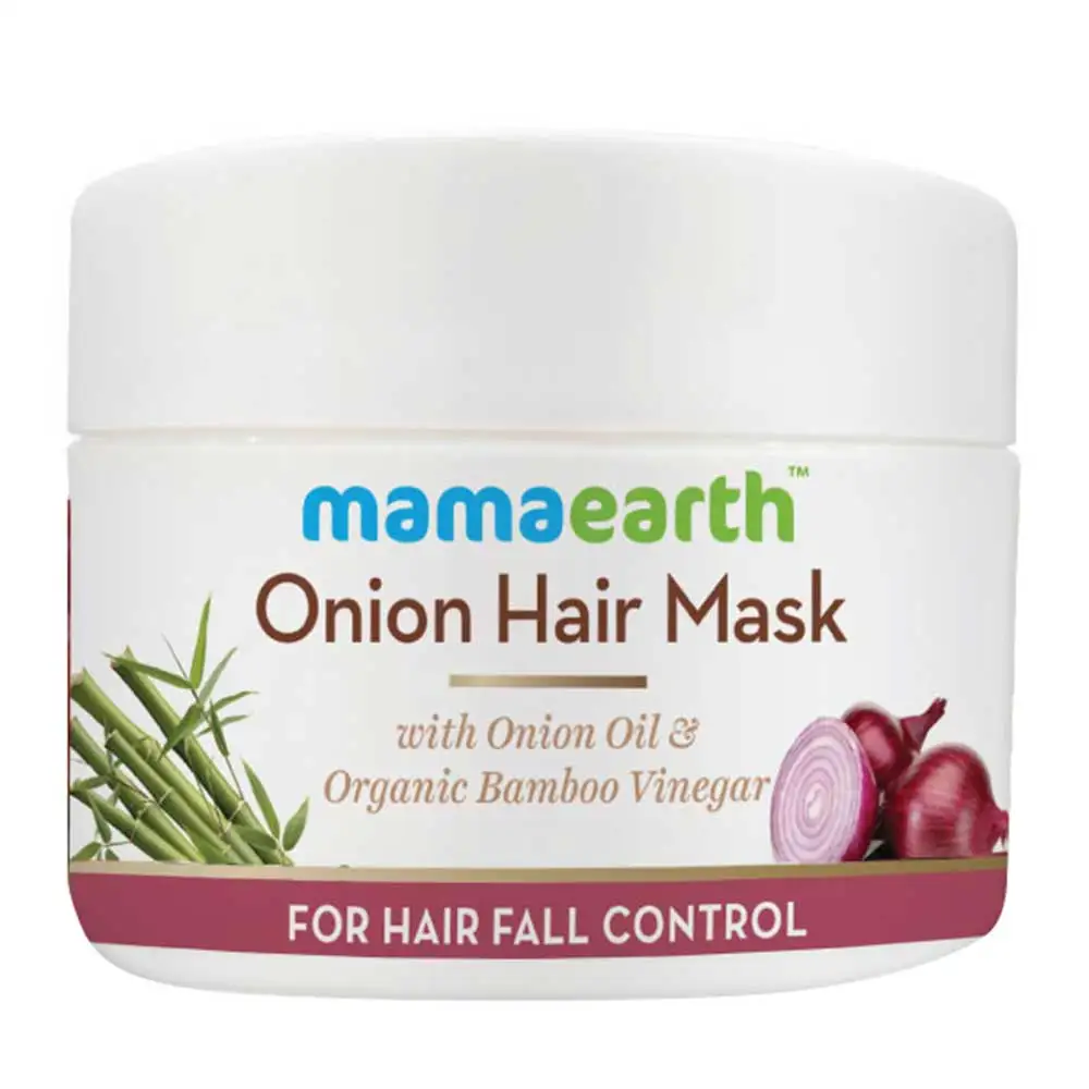 Mamaearth Onion Hair Mask,  200 ml  with Onion Oil & Organic Bamboo Vinegar for Hair Fall Control