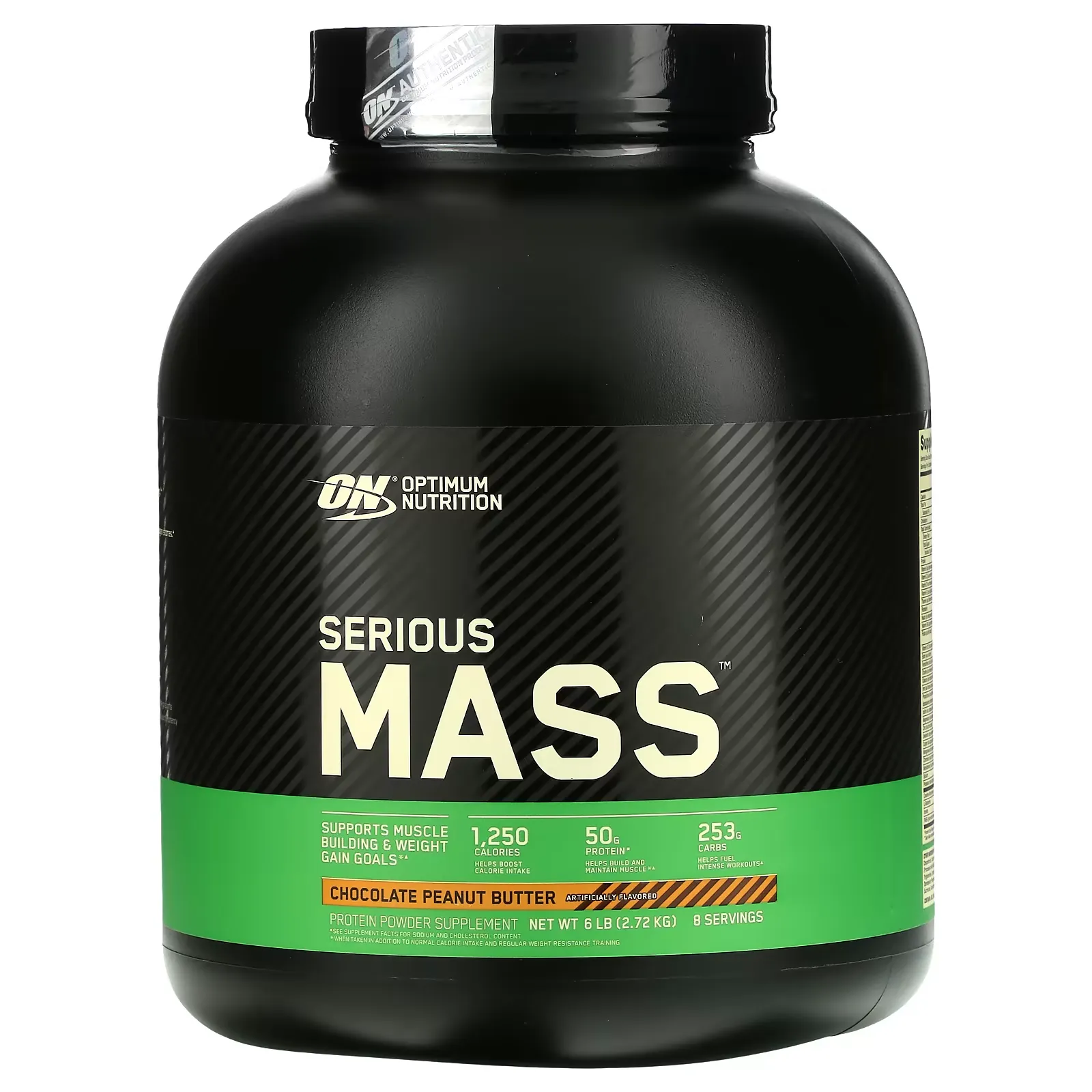 Serious Mass, Protein Powder Supplement, Chocolate Peanut Butter, 6 lb (2.72 kg)