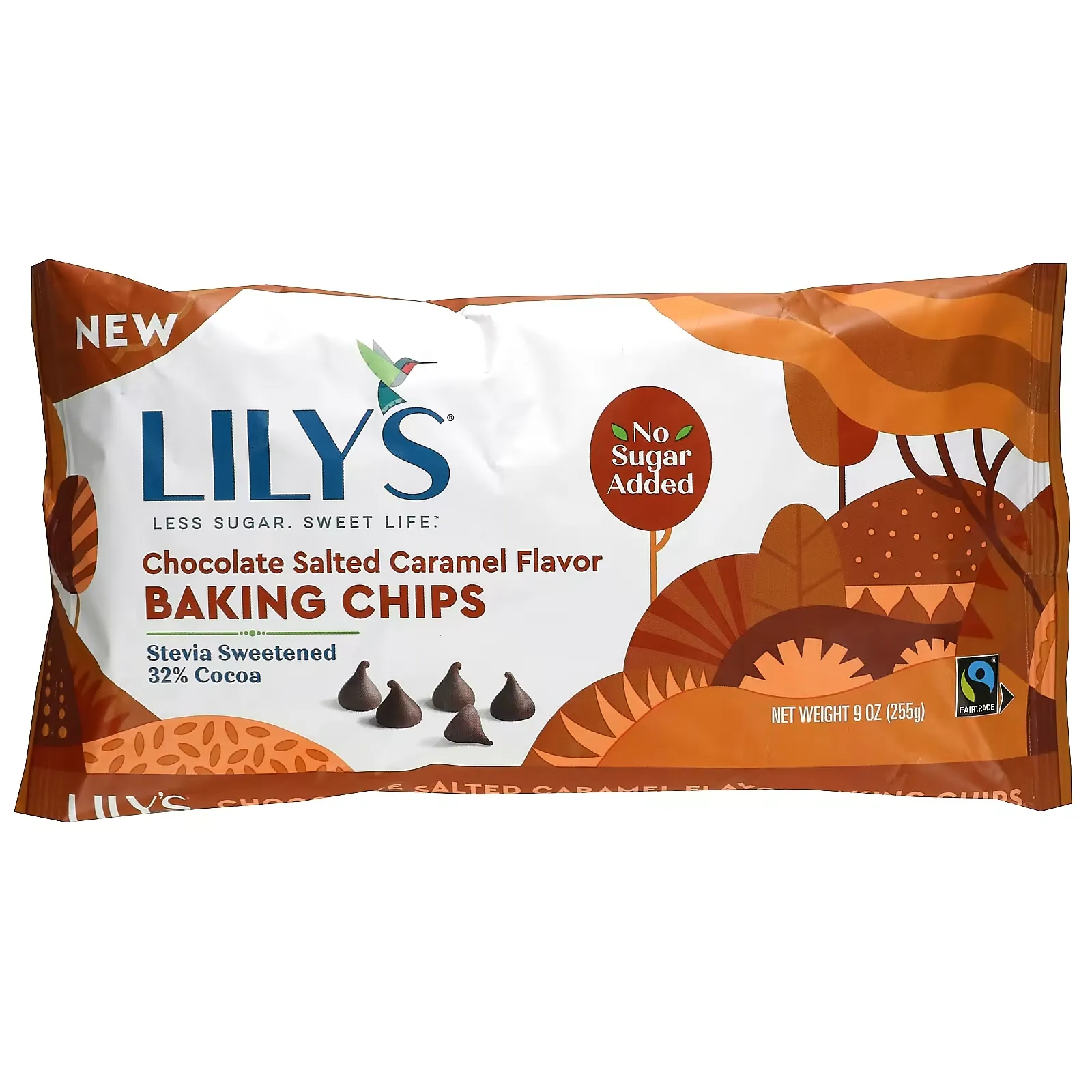 Baking Chips, Chocolate Salted Caramel, 9 oz (255 g)