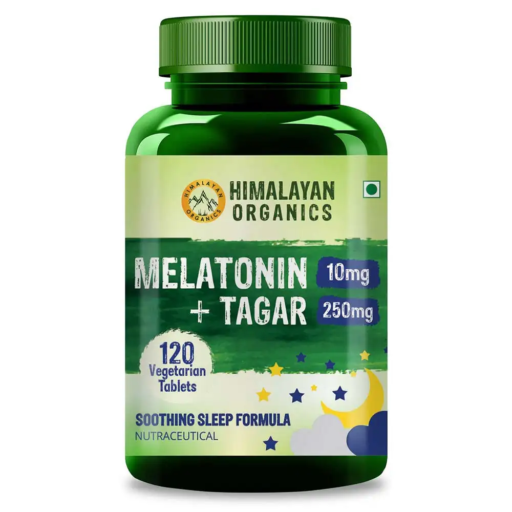 Himalayan Organics Melatonin 10mg + Tagar 250mg,  120 tablet(s)  Unflavoured