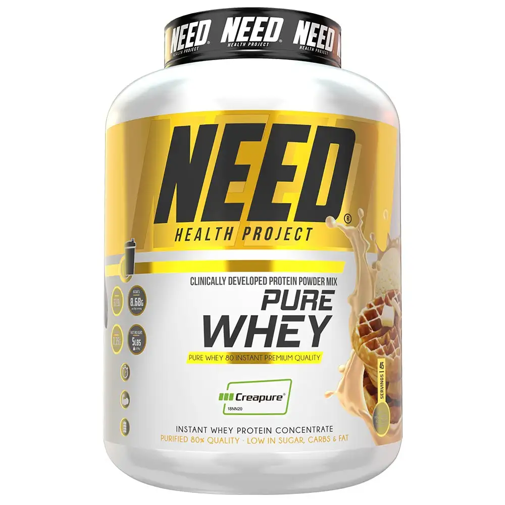 NEED Pure Whey,  5 lb  Waffle & Vanilla Ice Cream