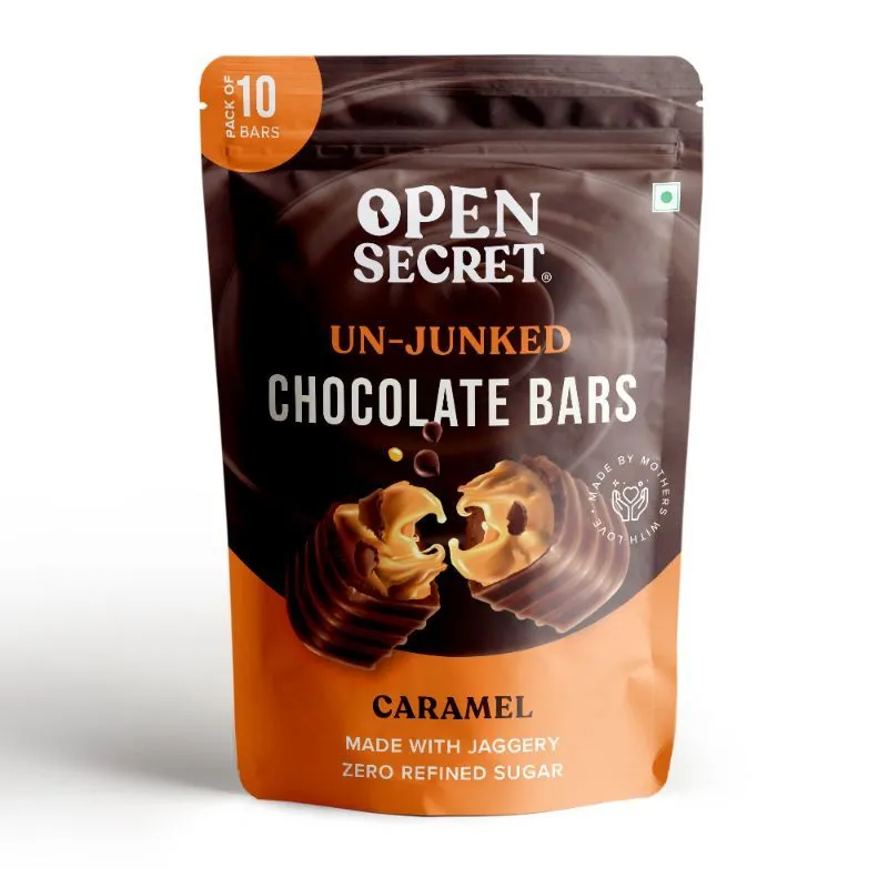 Open Secret Caramel Chocolate Bars - No Refined Sugar