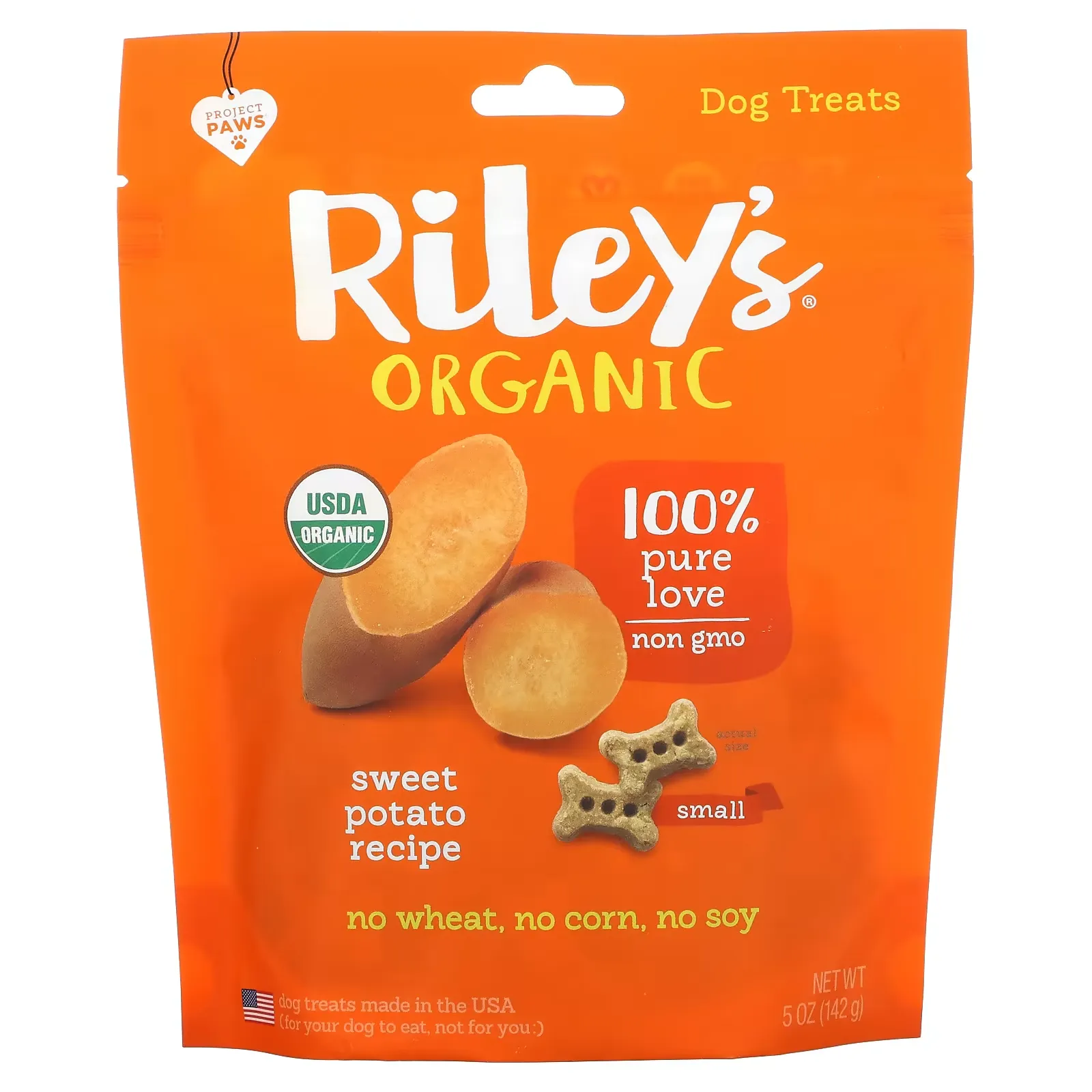 Dog Treats, Small Bone, Sweet Potato Recipe, 5 oz (142 g)