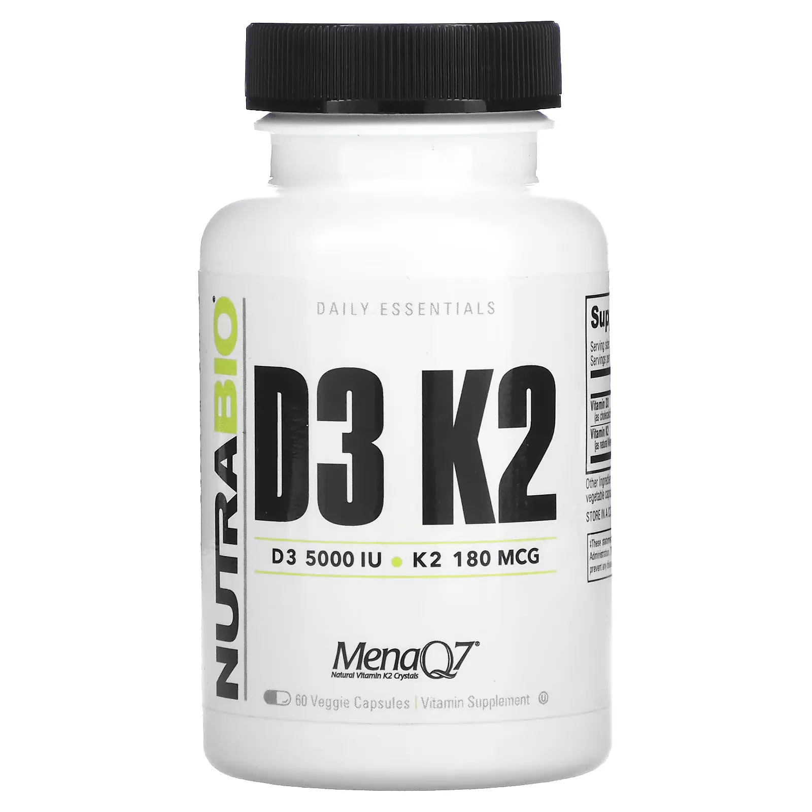 D3 K2, 60 Veggie Capsules