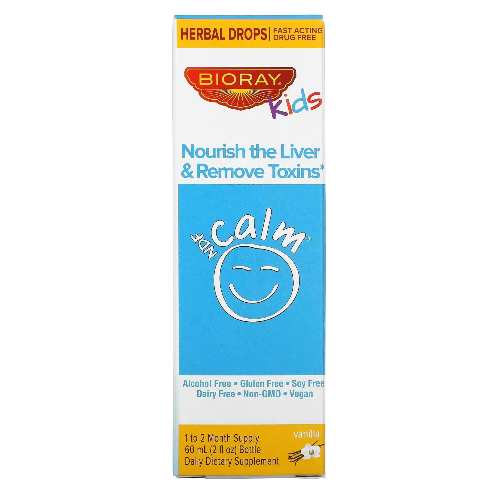 NDF Calm, Nourish the Liver & Remove Toxins, Kids, Vanilla, 2 fl oz (60 ml)