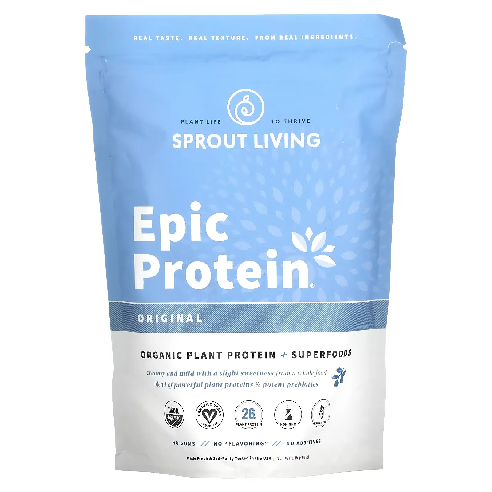 Epic Protein, Organic Plant Protein + Superfoods, Original, 1 lb (456 g)