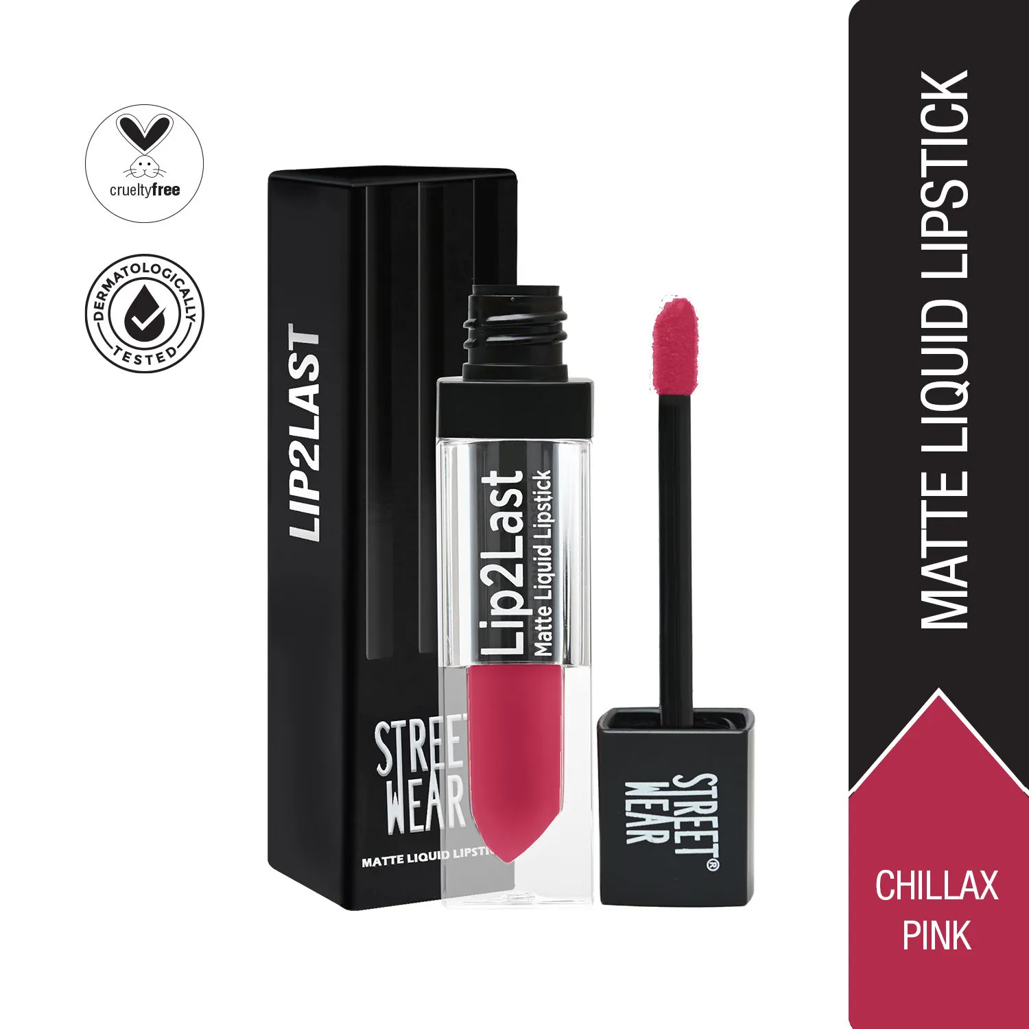 Street Wear Lip2last Matte Liquid Lipstick - Chillax Pink