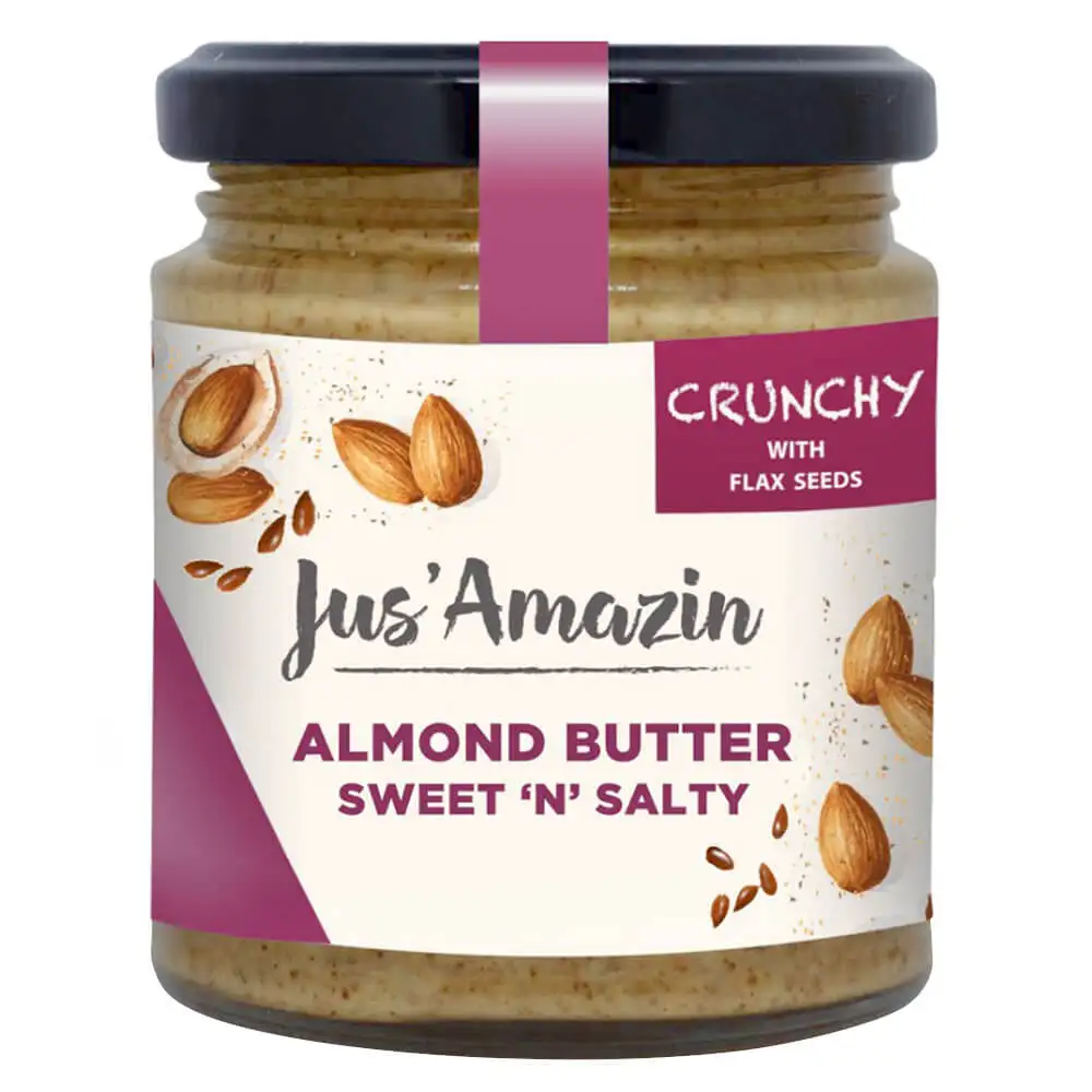 Jus Amazin Almond Butter,  Sweet n Salty  200 g