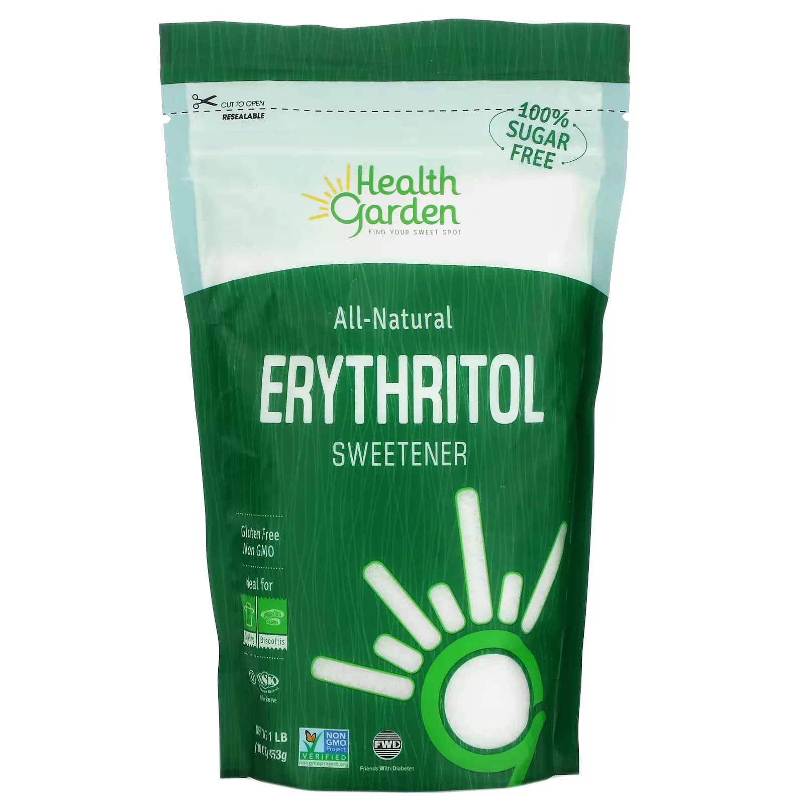 All-Natural Erythritol Sweetener, 1 lb (453 g)