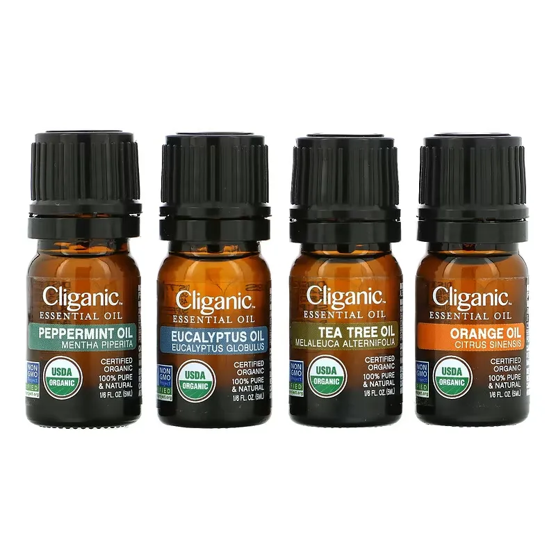 Essential Oils, Aromatherapy Set, 4 Piece Set