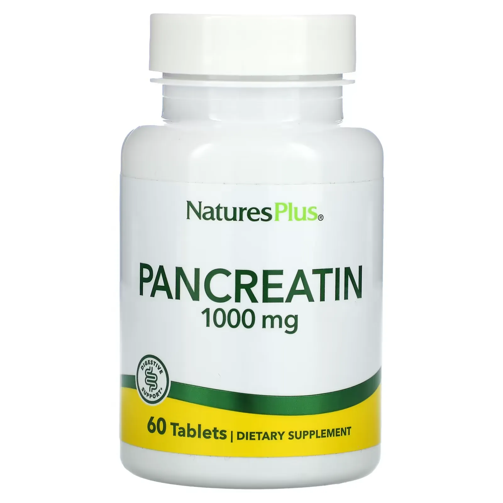 Pancreatin, 1,000 mg, 60 Tablets