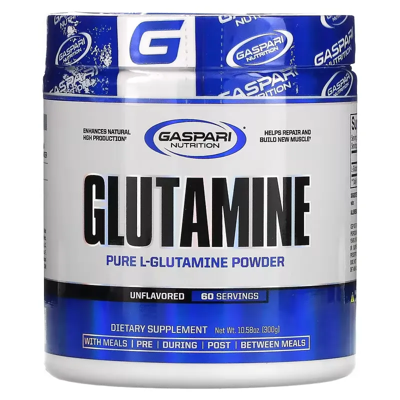 Glutamine, Unflavored, 10.58 oz (300 g)