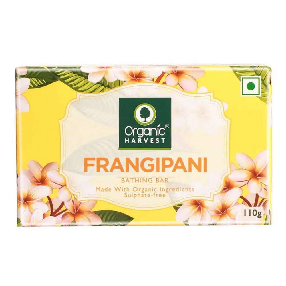 Organic Harvest Bathing Bar,  110 g  Frangipani