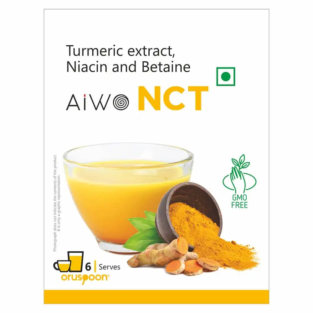 Aiwo NCT - Turmeric Extract Niacin & Betaine,  Natural  6 sachets/pack