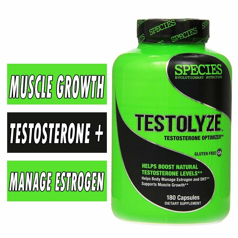 Testolyze - Species Nutrition - 180 Capsules - Testosterone Optimizer