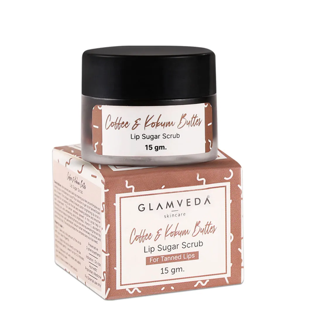 Glamveda Coffee & Kokum Butter Lip Sugar Scrub