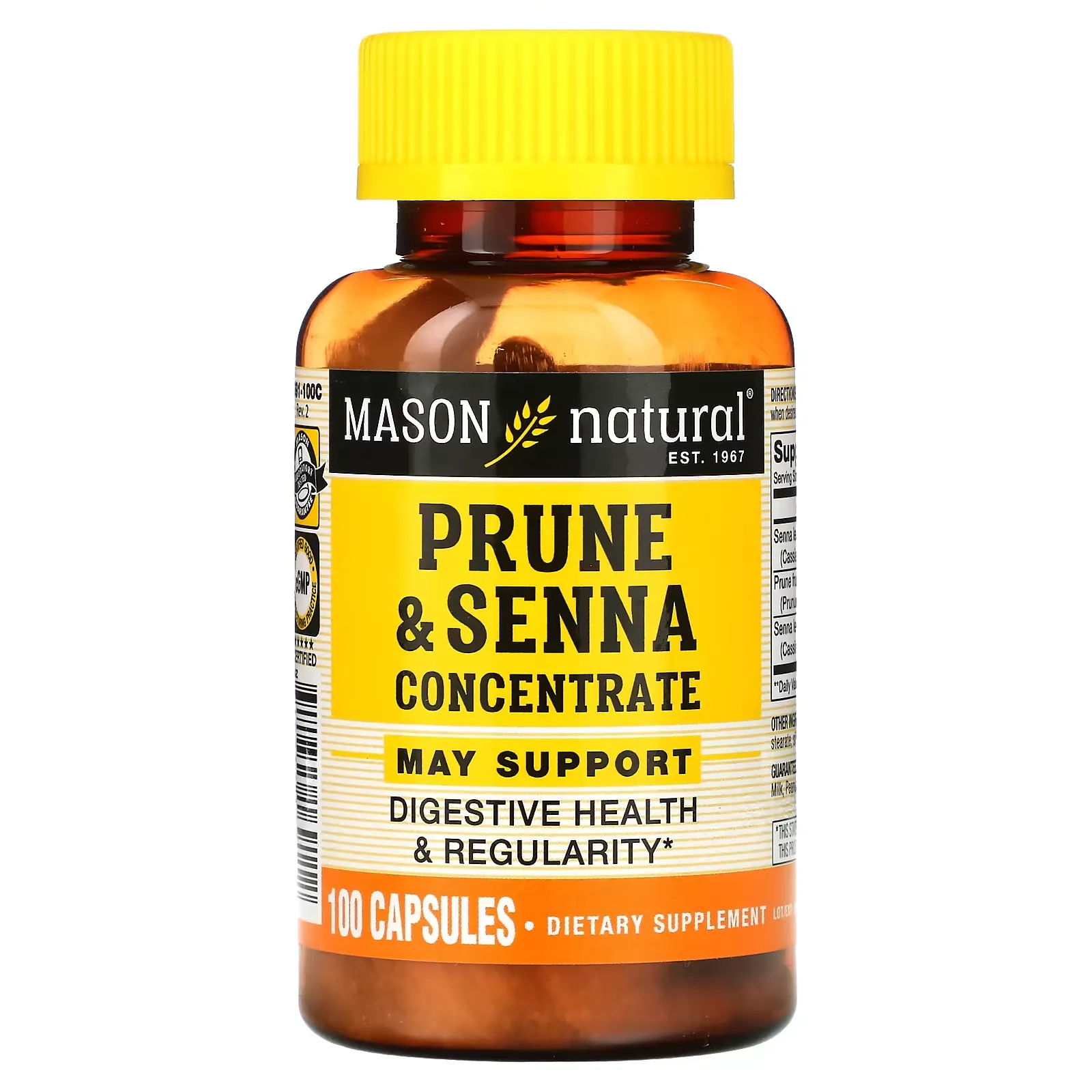 Prune & Senna Concentrate, 100 Capsules