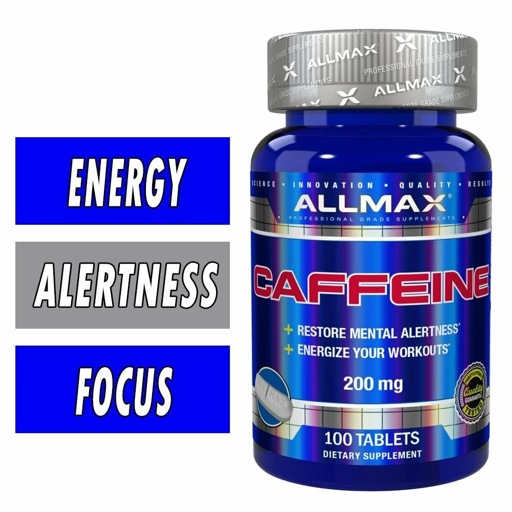 Allmax Caffeine Pills - 200mg - 100 Tabs