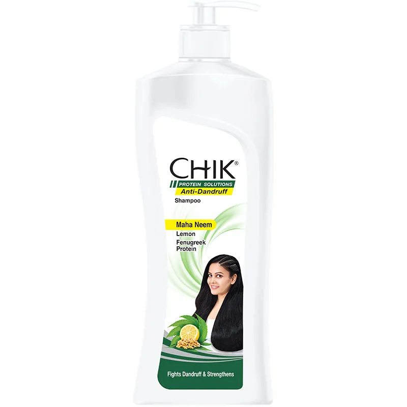 Chik Anti-Dandruff Shampoo, With The Goodness Of Mahaneem, Lemon And Fenugreek Protein