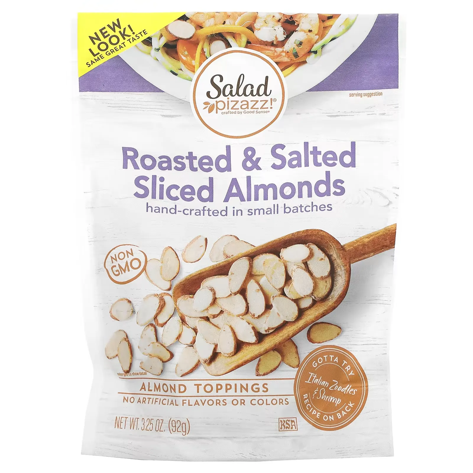 Almond Toppers, Roasted & Salted Sliced Almonds, 3.25 oz (92 g)