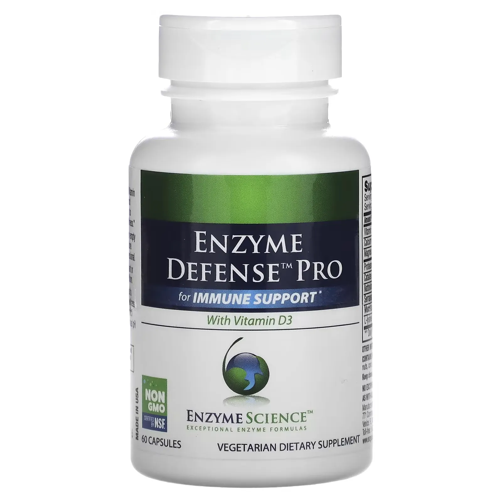 Enzyme Defense Pro with Vitamin D3, 60 Capsules