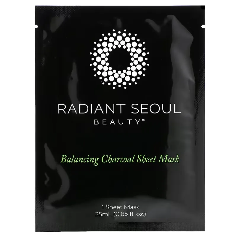 Balancing Charcoal Beauty Sheet Mask, 1 Sheet Mask, 0.85 oz (25 ml)