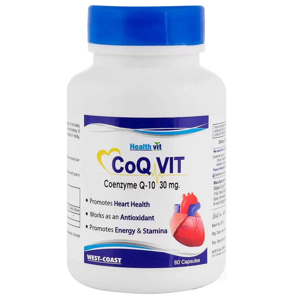 Healthvit CoQ Vit Coenzyme Q-10 (30 mg),  60 capsules