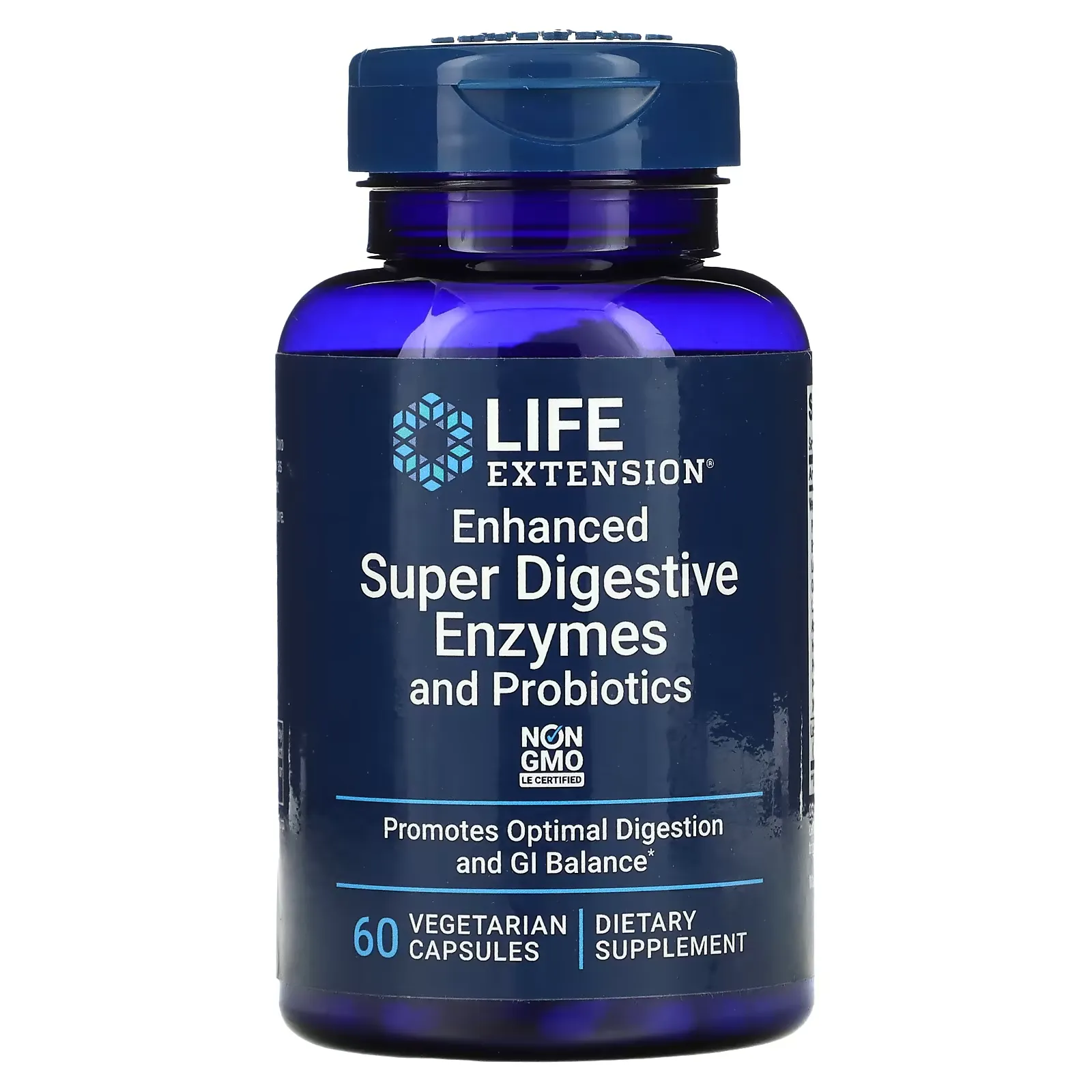 Enhanced Super Digestive Enzymes and Probiotics, 60 Vegetarian Capsules