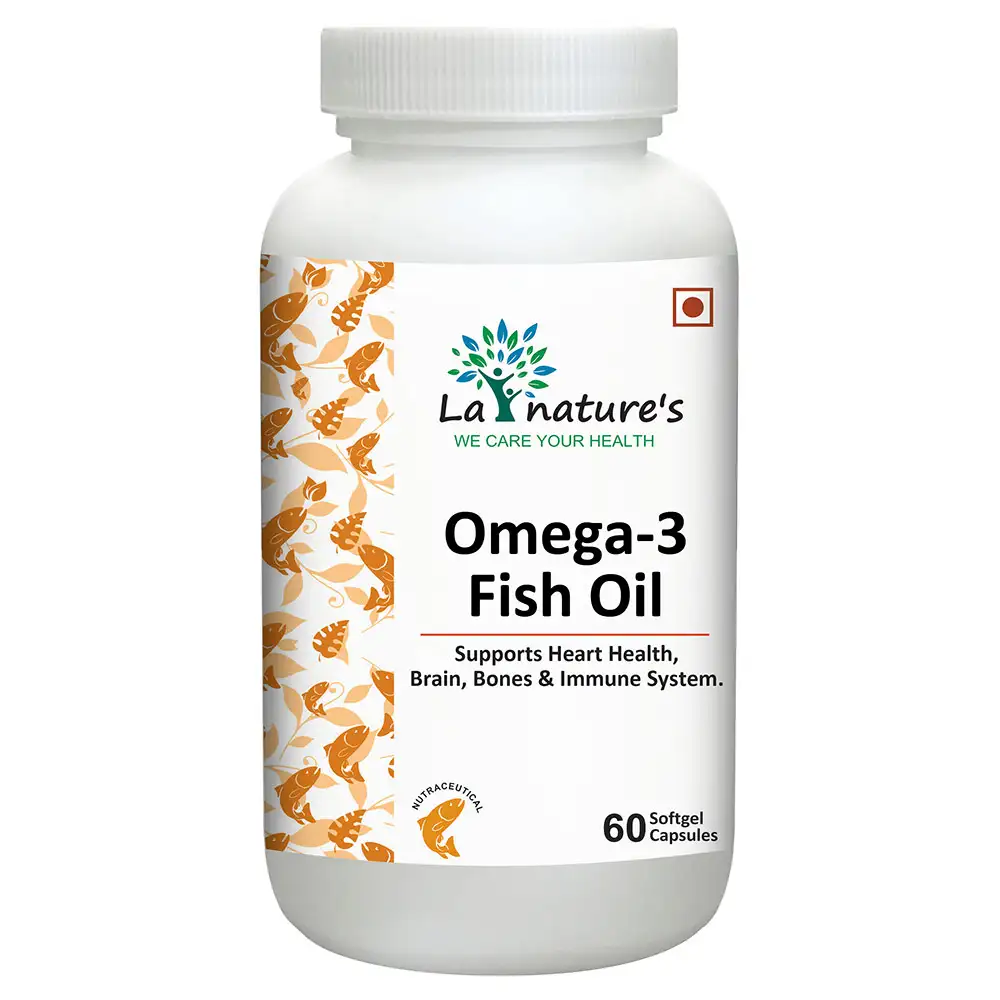 La Nature's Omega 3 Fish Oil,  60 softgels