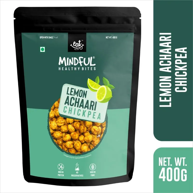 Eat Anytime Mindful Lemon Achari Roasted Chick Peas