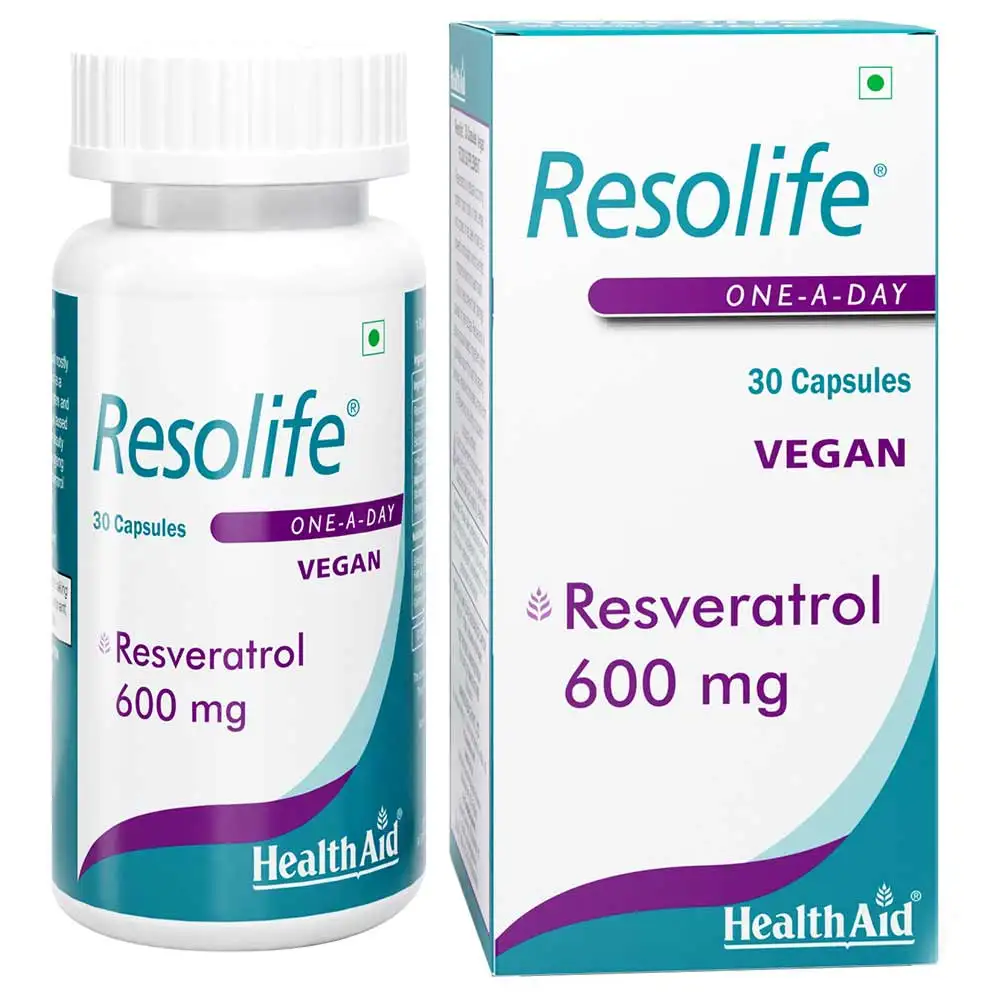 HealthAid Resolife (Resveratrol 600mg),  30 capsules