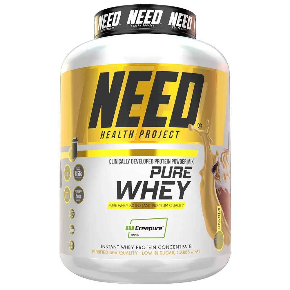 NEED Pure Whey,  5 lb  Capuccino & Vanilla Ice Cream