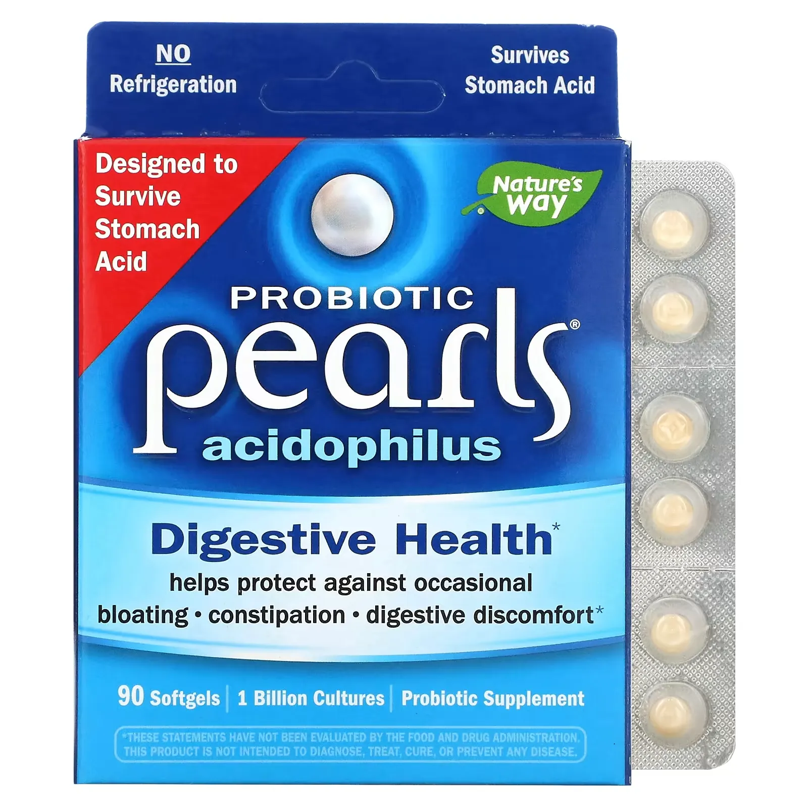 Probiotic Pearls Acidophilus, 90 Softgels