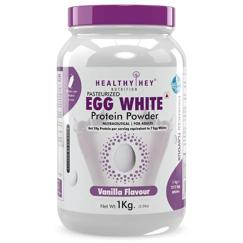 HealthyHey Nutrition Egg White Protein Powder,  Vanilla  2.2 lb