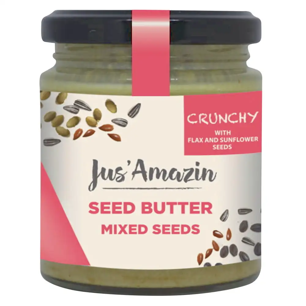 Jus Amazin Seed Butter,  Mixed Seeds with Crunchy Flax  200 g